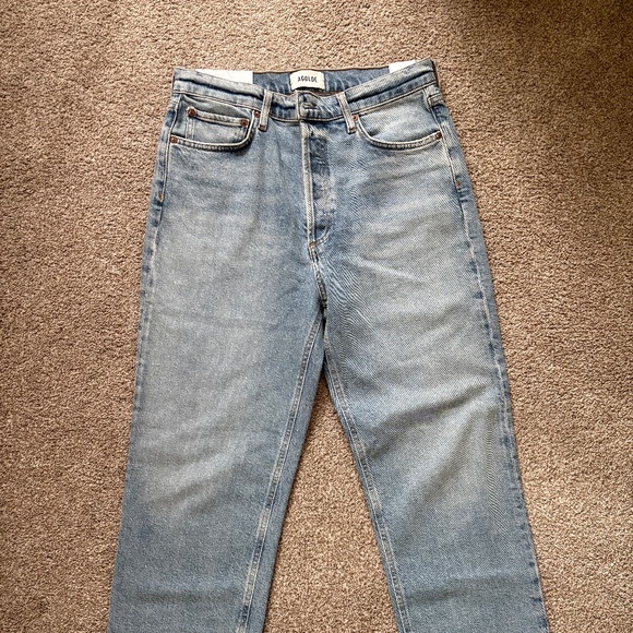 Agolde 90's Pinch Waist Crop Jeans size 29 color: Ripple - Picture 1 of 8